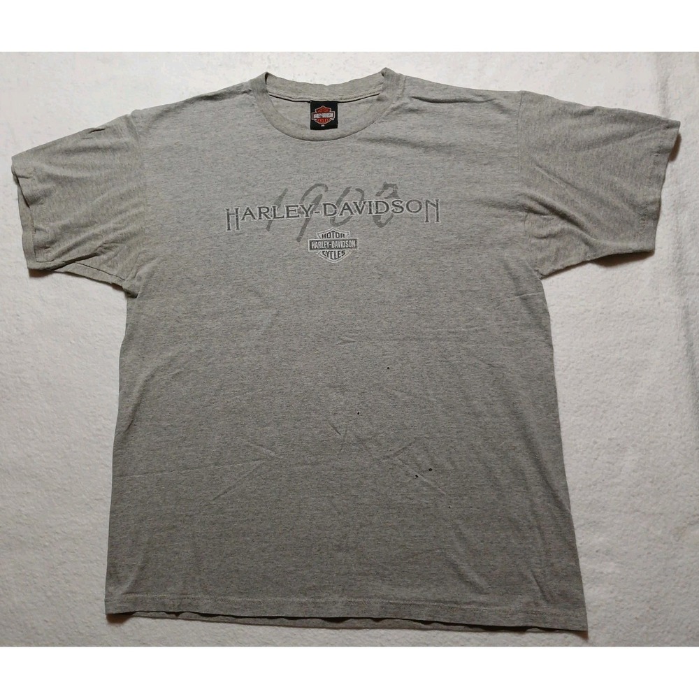 Vintage Y2K Harley Davidson Shirt Mens XL Gray Anaheim Fullerton California